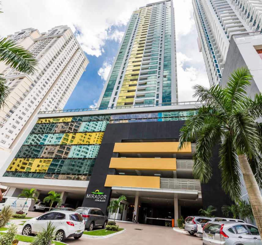 Modern kitchen with granite counters and stainless appliances PH Mirador del Este Panama