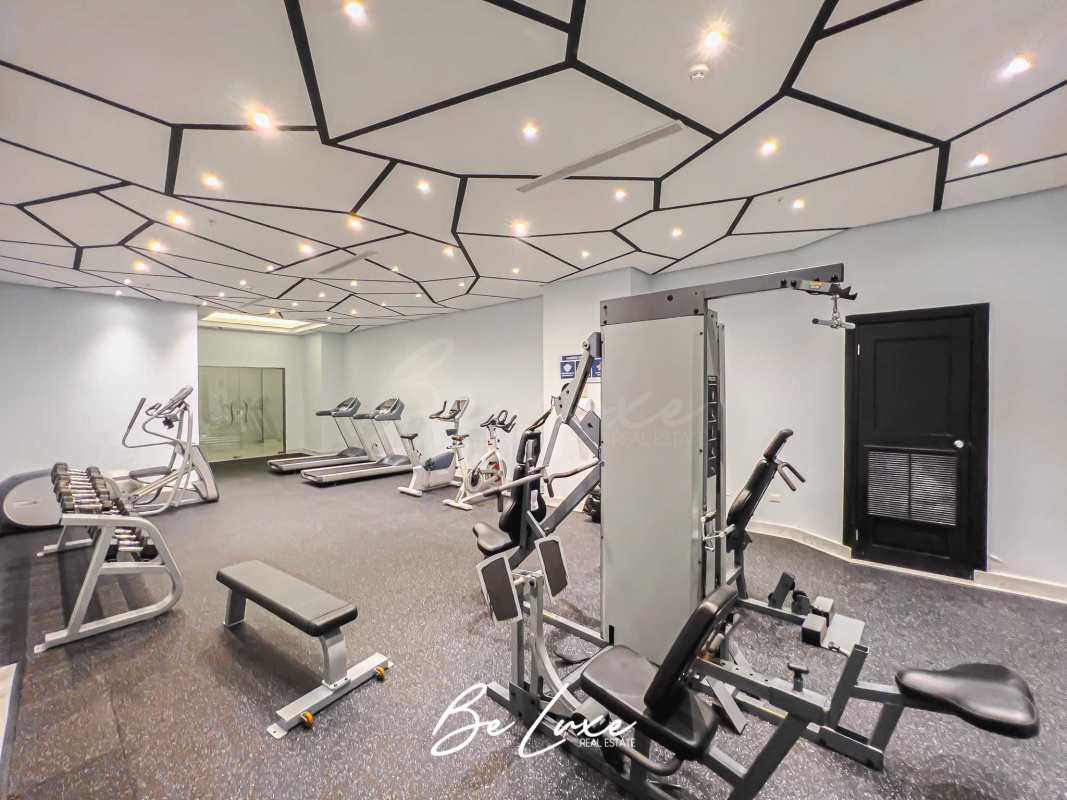 Contemporary bathroom with glass shower, vanity sink at PH Park City Obarrio