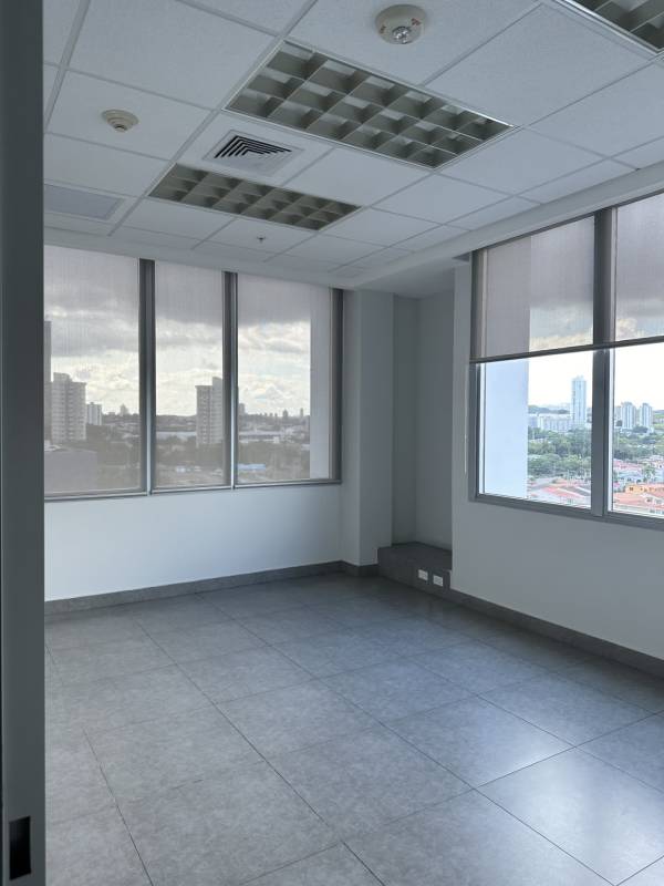 Executive style office space with natural light glass partitions Financial Park Tower Panama