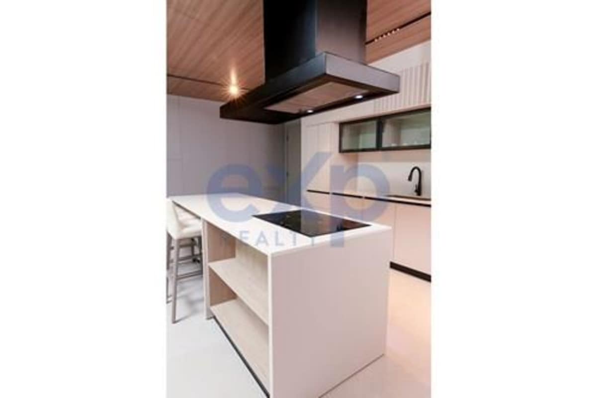 Bedroom with luxury furniture large window skyline view in Bella Vista Condo Panama