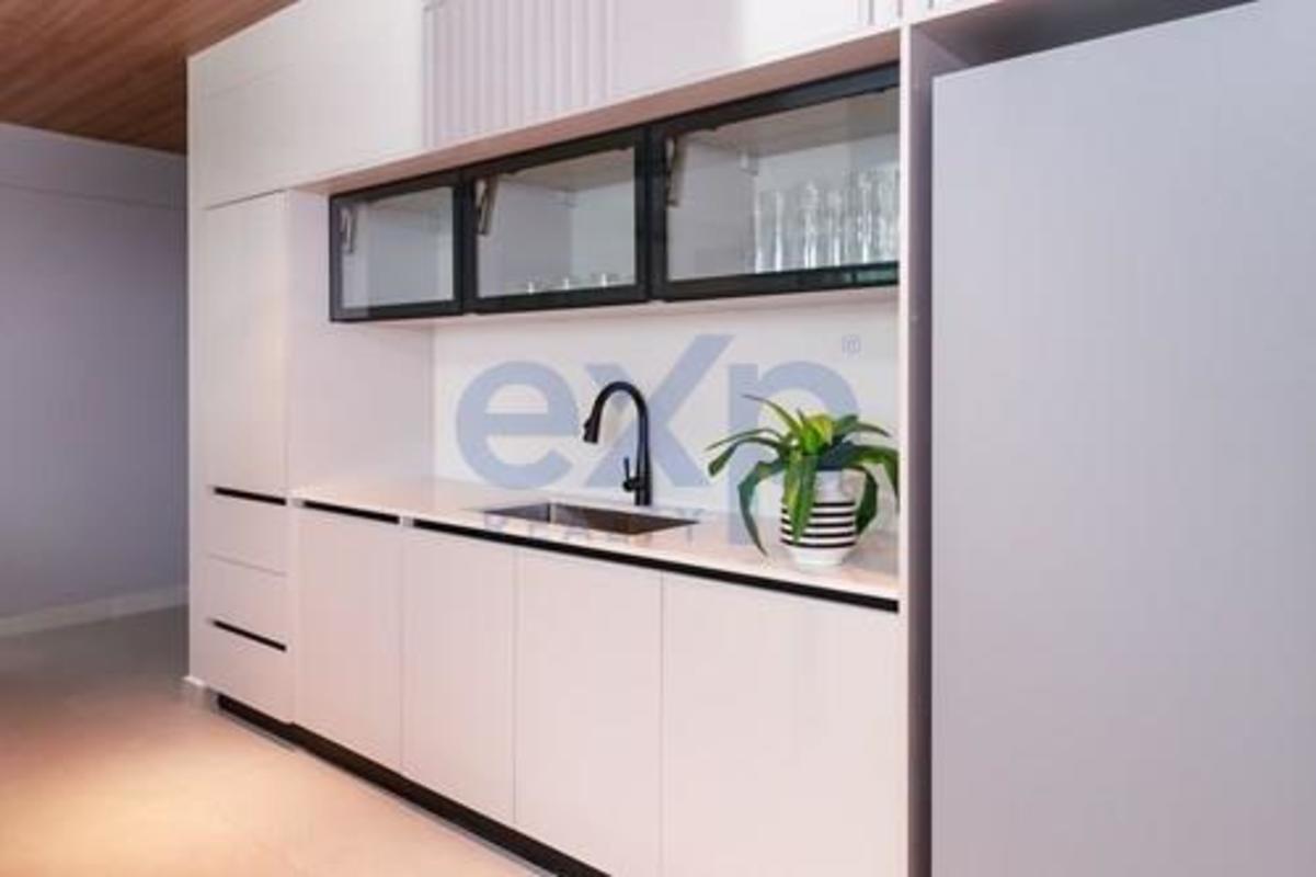 Contemporary bathroom with glass shower and designer finishes in Panama preconstruction condo