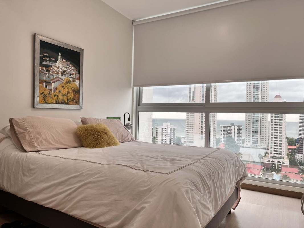 Infinity pool with ocean and skyline views at PH Quartier del Mar Panama City