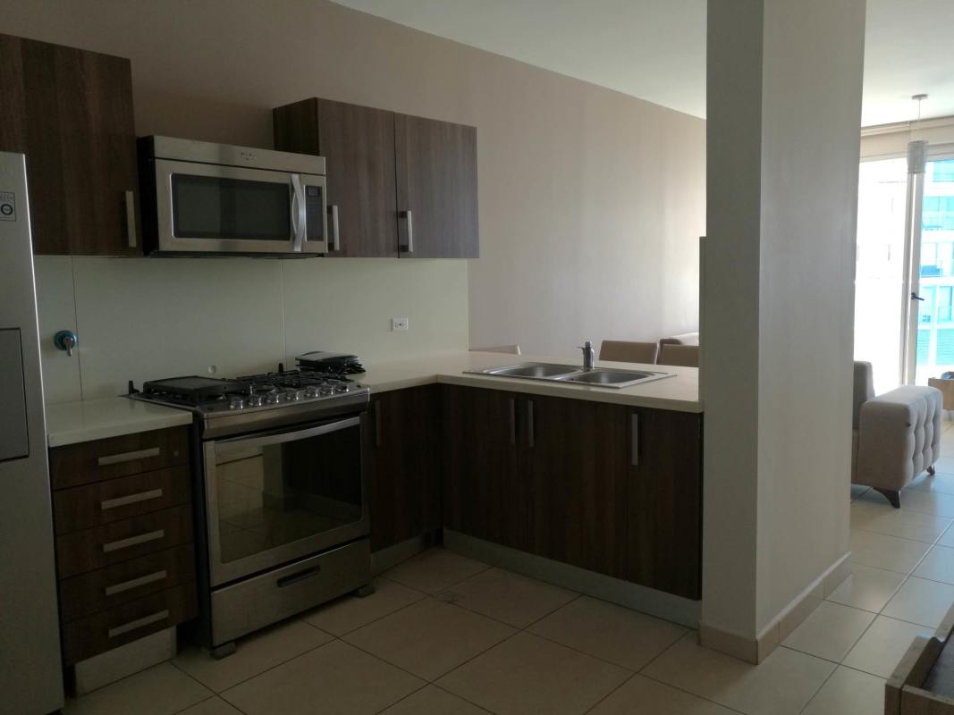 Contemporary kitchen with stainless appliances granite countertops in PH Pacific Point Punta Pacifica