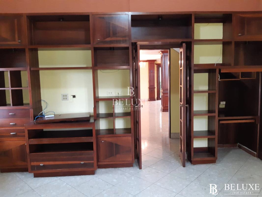 Spacious kitchen with tile countertops, window, appliances in El Dorado Panama