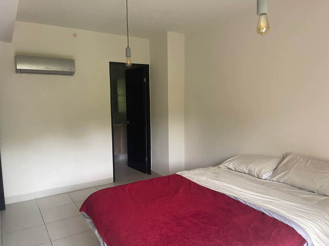 Contemporary bathroom with modern sink and vanity in PH Embassy Village apartment Clayton Panama