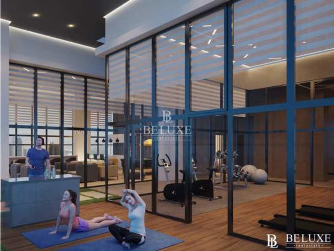 Skyline view rooftop infinity pool PH Aura Obarrio Panama City real estate