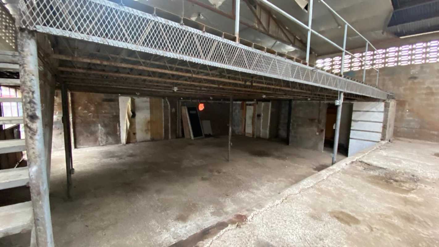 Industrial warehouse with mezzanine platform interior at Parque Lefevre Panama City