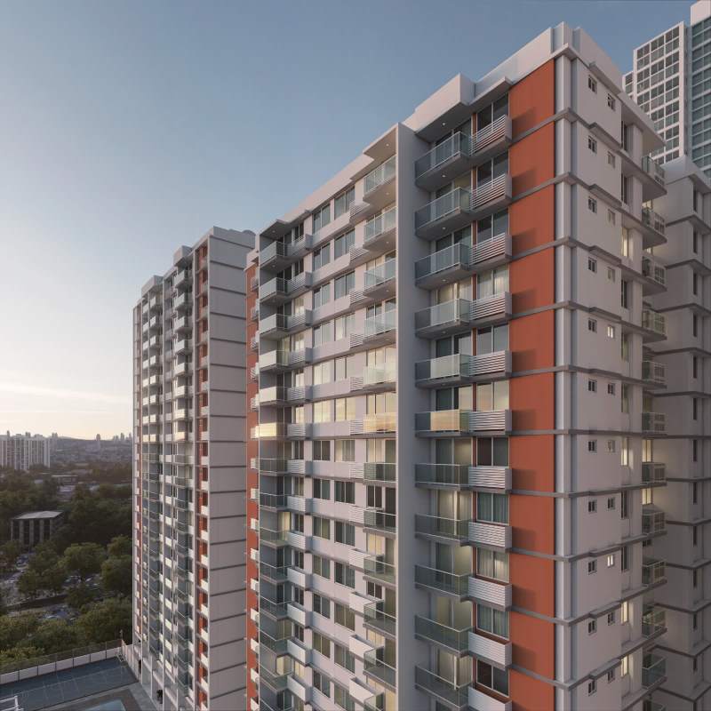 Modern high-rise PH Mi Condado with balconies in Condado del Rey Panama