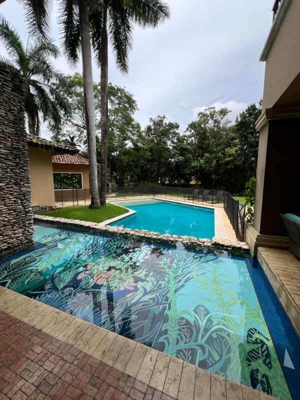 Large bright living space luxury Panama mansion with garden views