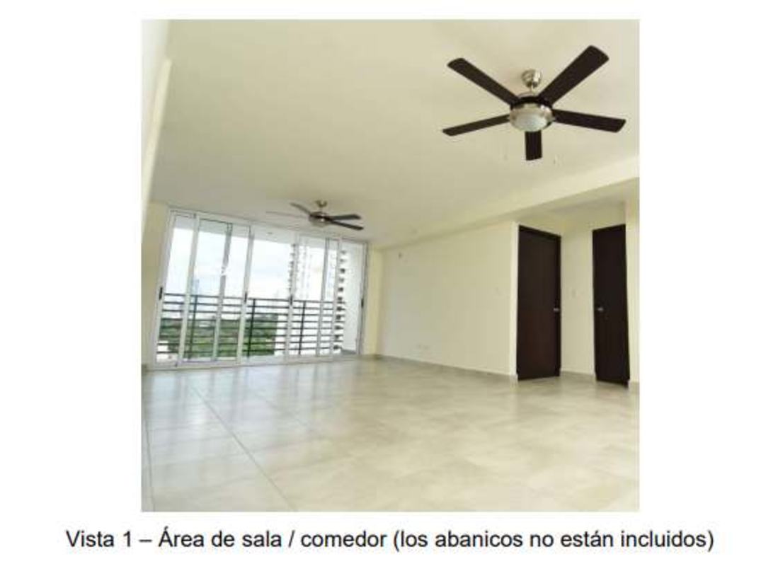 Bright living dining with balcony sliding doors PH Santerra Parque Lefevre