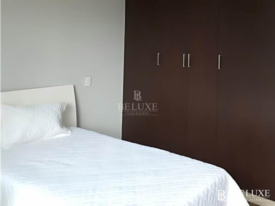 Mezzanine bedroom with glass railing and panoramic views PH Oceanaire Punta Pacifica Panama