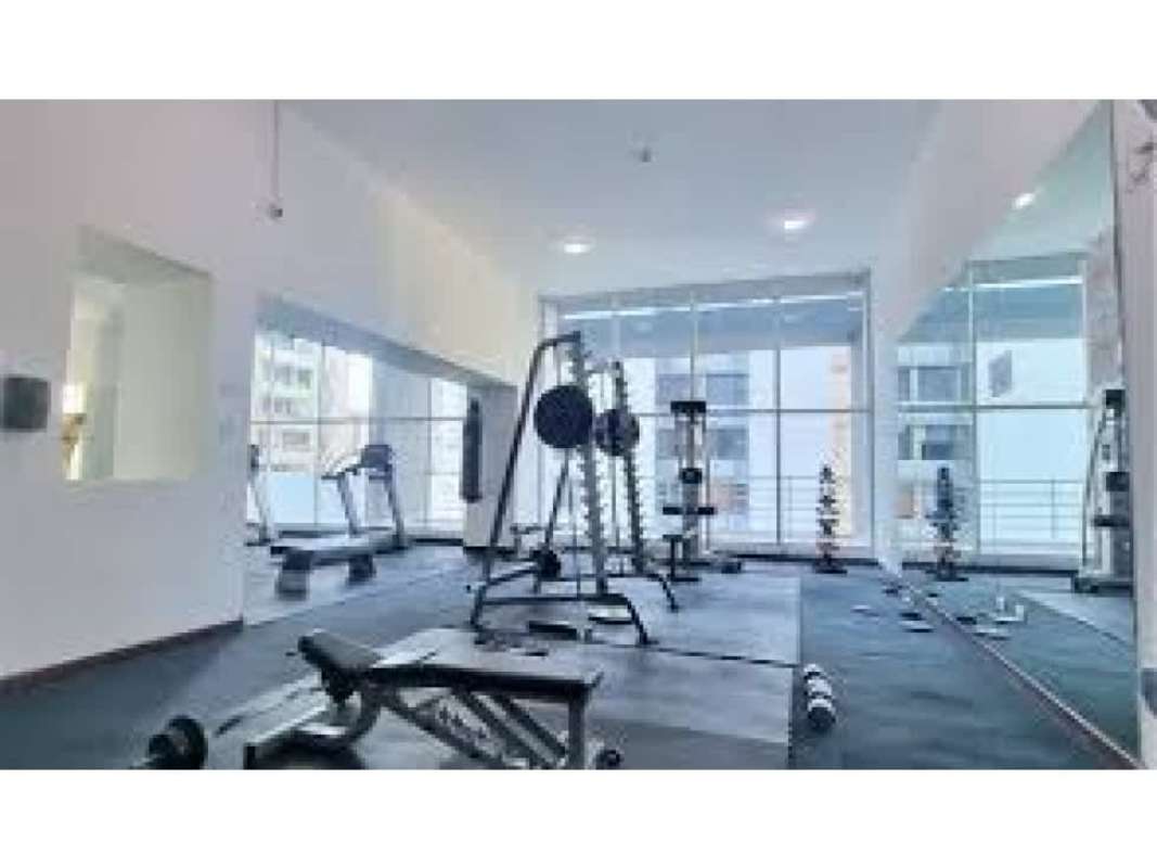 Well-equipped gym with cardio and weight equipment in PH Vitro Panama City