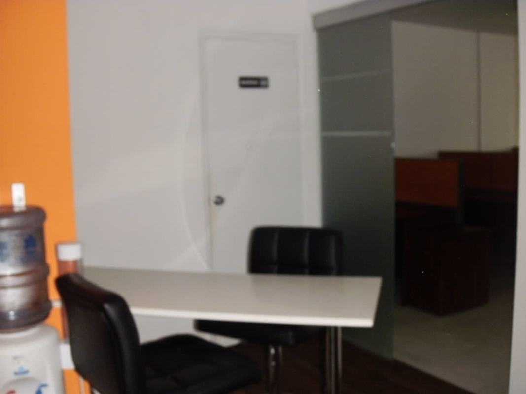 Skyline of downtown Panama City with high-rise towers near Banking District seen from office