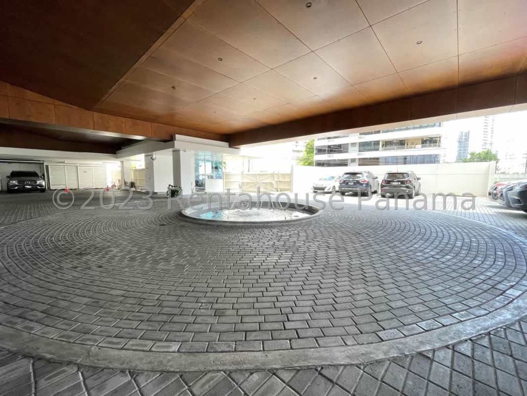 Modern lobby with stylish finishes in PH Santorini Coco del Mar luxury tower, Panama City