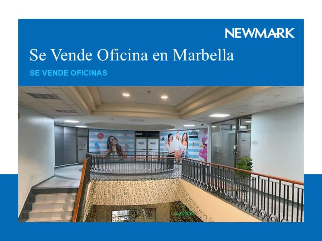 Interior corridor and lobby area with glass doors and modern décor in office building PH World Trade Center, Marbella, Panama.