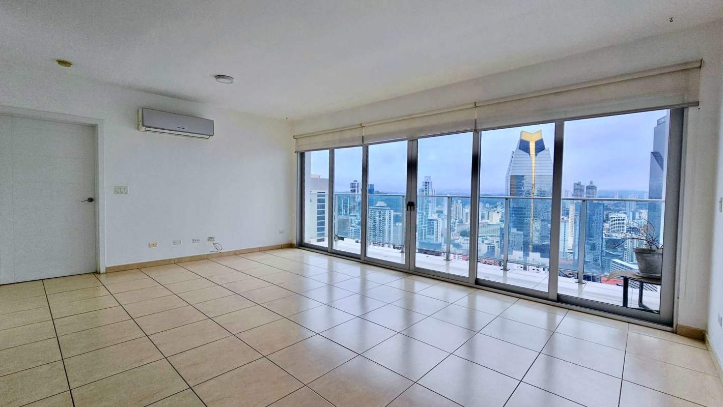 Contemporary open kitchen fully equipped in luxury apartment for rent PH BICSA Tower Panama