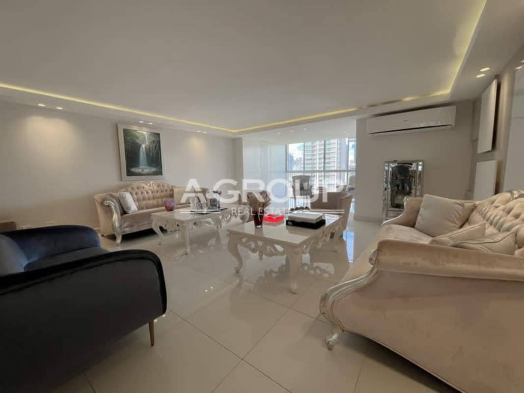 Spacious modern luxury living room with classic elegant furnishings, PH Tamanaco Panama City