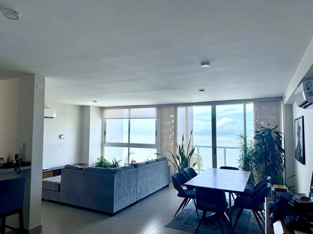 Sleek modern kitchen with granite countertops, stainless steel appliances in PH Asia Costa del Este Panama