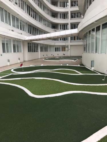 Skyline and bay view from infinity pool deck of PH Yacht Club Tower on Avenida Balboa Panama