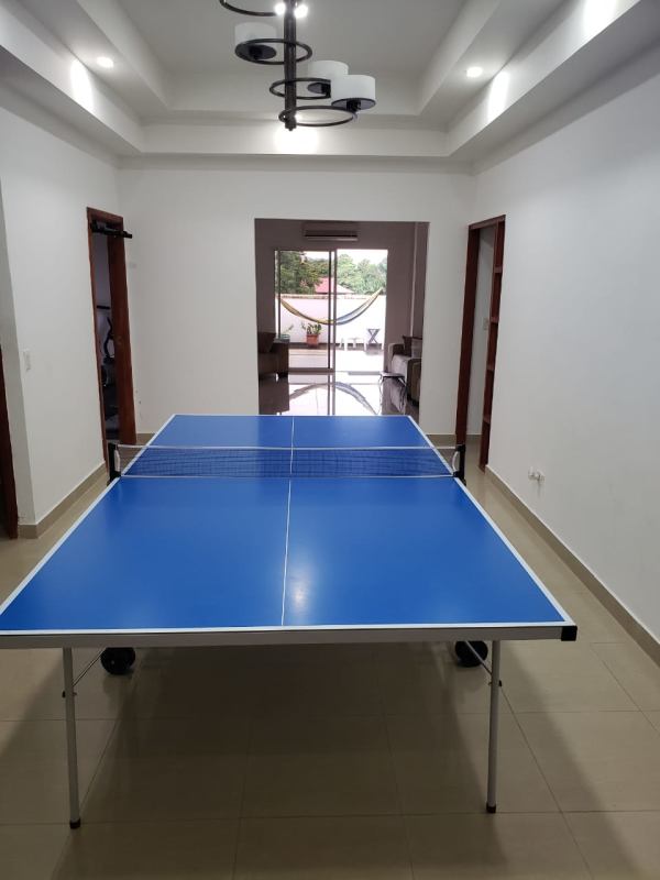 Gourmet kitchen with granite island and modern finishes at PH Provenza penthouse in Diablo Albrook Panama