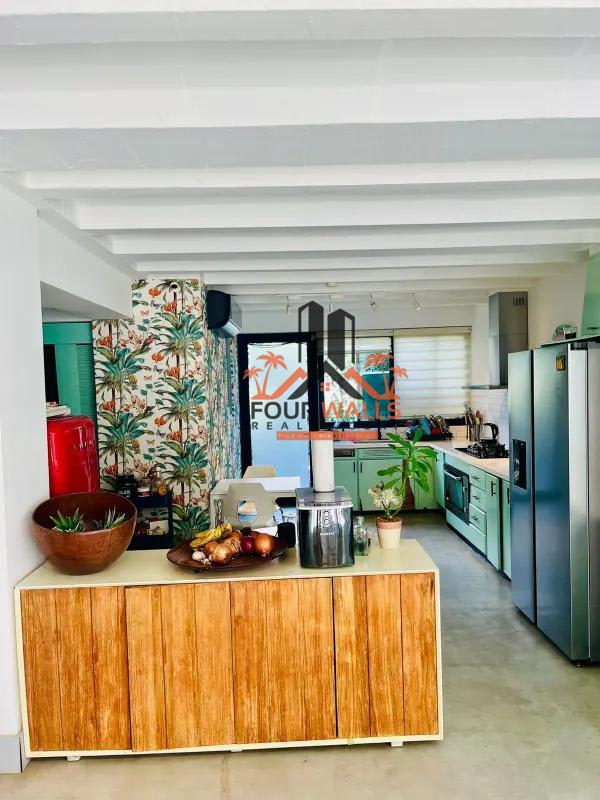 Large furnished master bedroom with balcony access in luxury house Albrook Panama