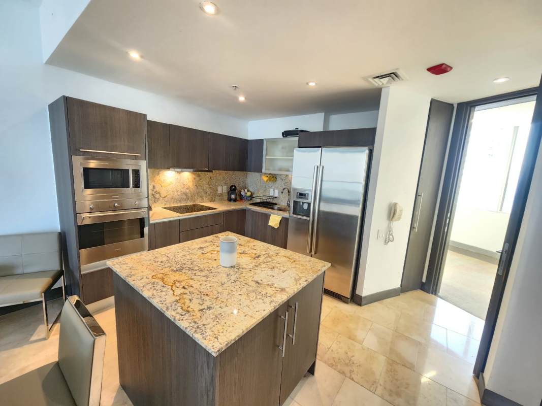 Ocean view balcony overlooking city skyline at PH Trump JW Marriott Punta Pacifica