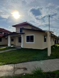 Kitchen with cabinets and window in Santiago Panama home for sale or rent