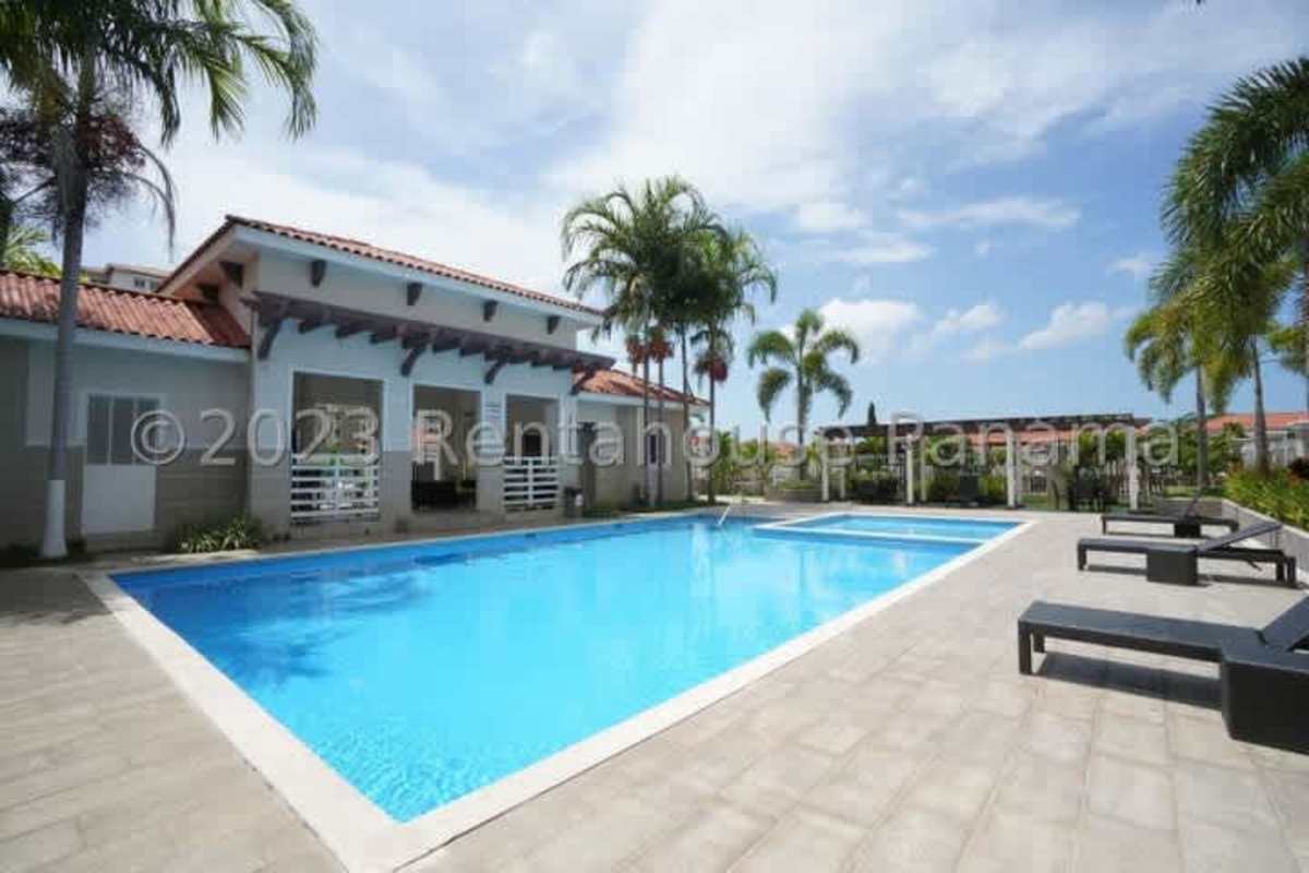 Living and dining open-plan area with balcony access tiled floors in Las Acacias PH Versalles II Panama