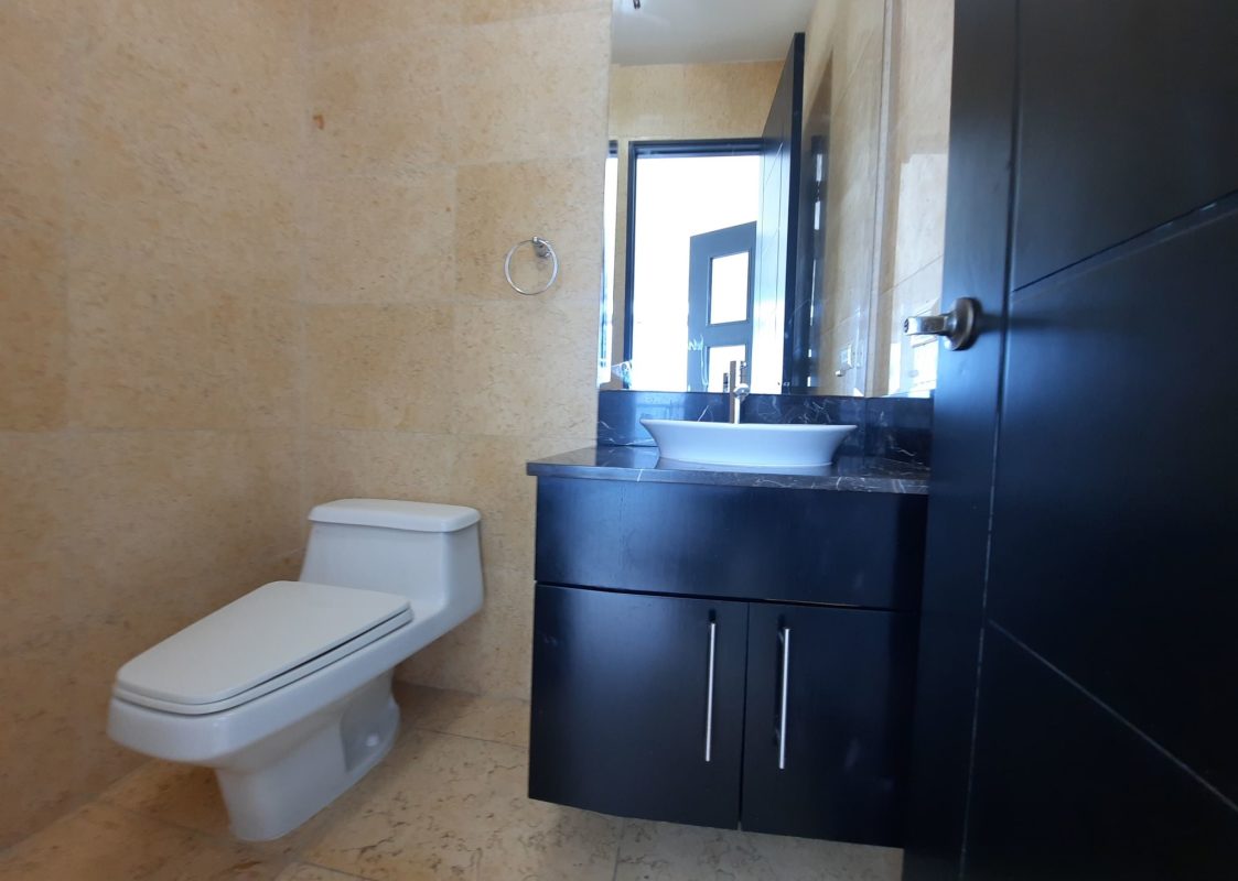 Large luxury living room with marble floors and floor-to-ceiling ocean views PH Ten Tower Costa del Este