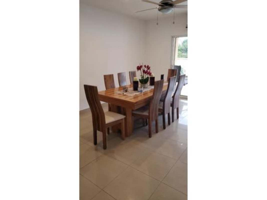 Large dining space with glass doors natural light at PH Provenza Diablo Heights