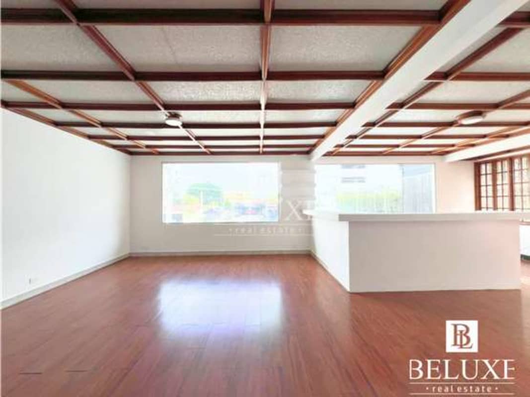 Spacious private patio and landscaped yard at commercial building for sale in Coco del Mar Panama City