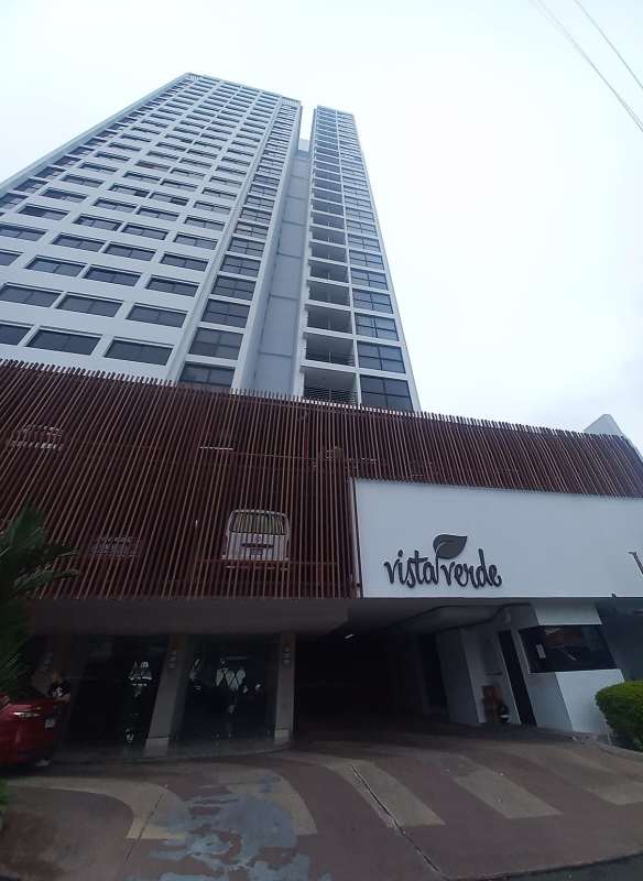 Modern high-rise building PH Vista Verde in Carrasquilla Panama City