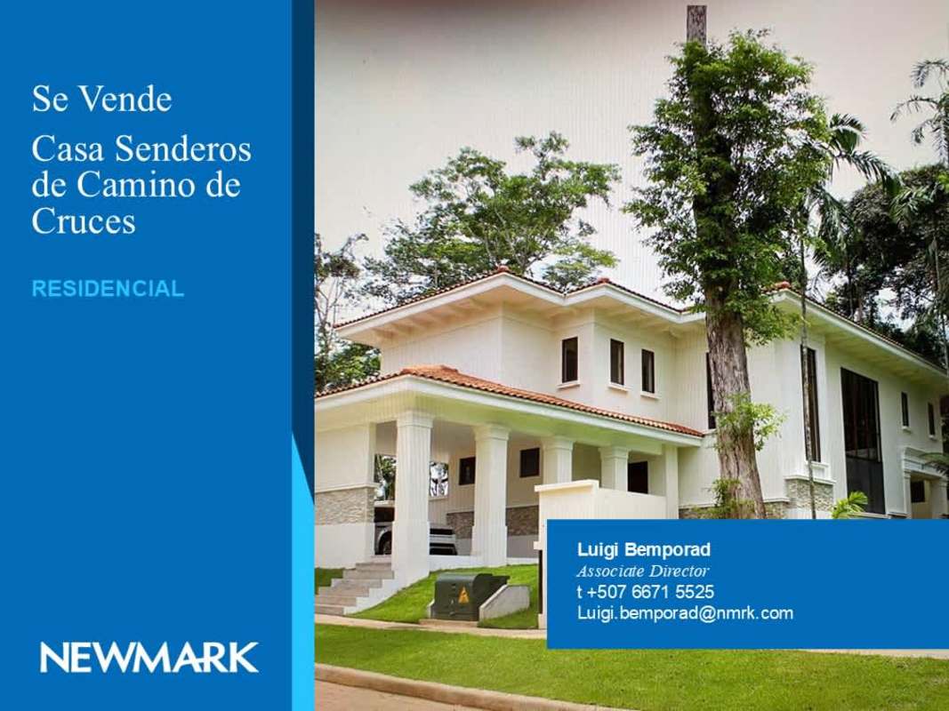 Double height foyer with staircase and iron railing luxury house Senderos de Camino de Cruces Panama