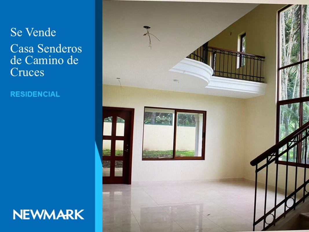 Mediterranean style two-story white facade terracotta roof luxury house Senderos de Camino de Cruces Clayton Panama