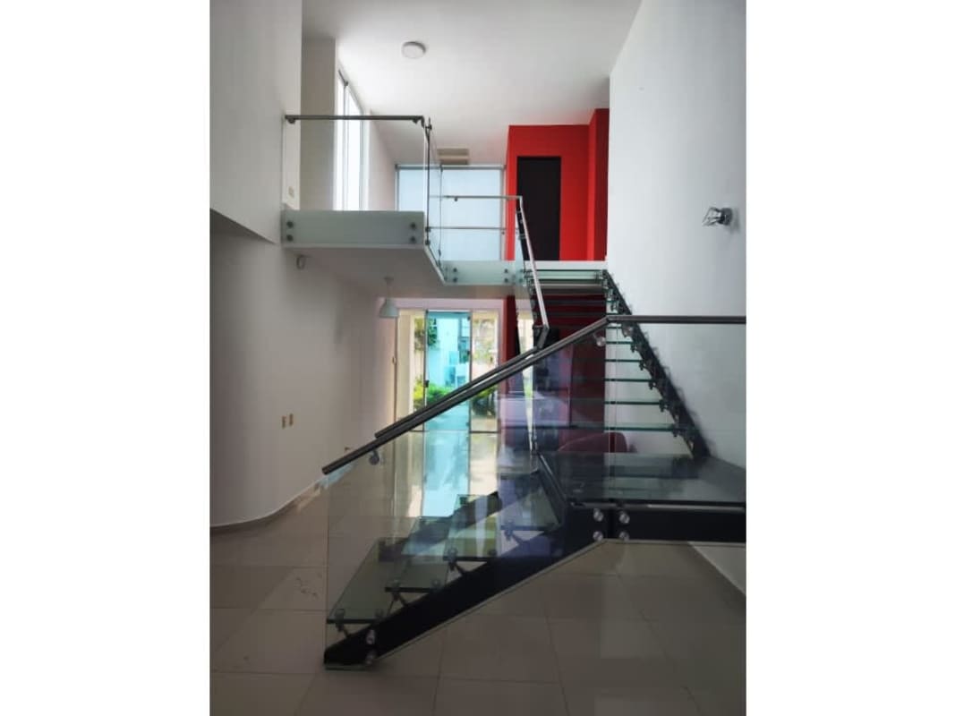 Elegant bathroom with jacuzzi tub, double vanity sinks in master bedroom Costa Sur house Panama