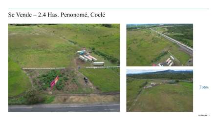 Aerial open land for development in Penonomé Coclé Panama with highway access