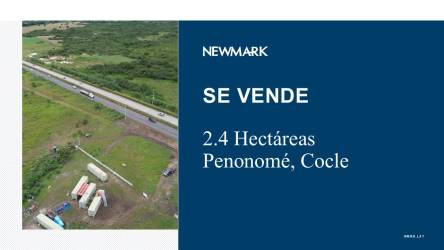 Aerial view of 24,230 sqm plot with highway proximity in Penonomé Coclé Panama