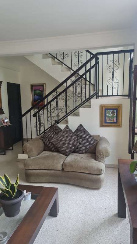 Private backyard with tiled patio and garden at Albrook house rental