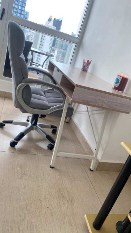 Master bedroom with large window ocean views, AC and closet PH Vista Balboa Panama City