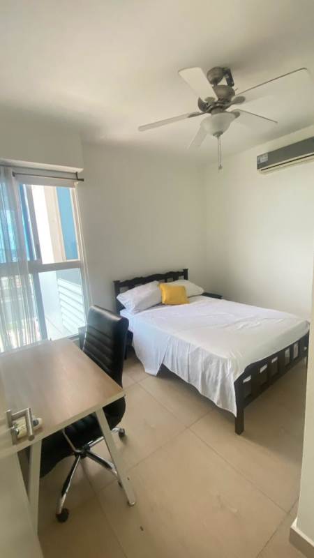 Infinity swimming pool area with bay views at PH Vista Balboa Panama City