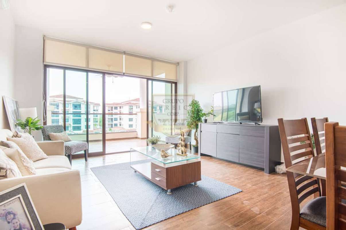 Spacious bedroom with window and modern design in PH Costamare Costa Sur