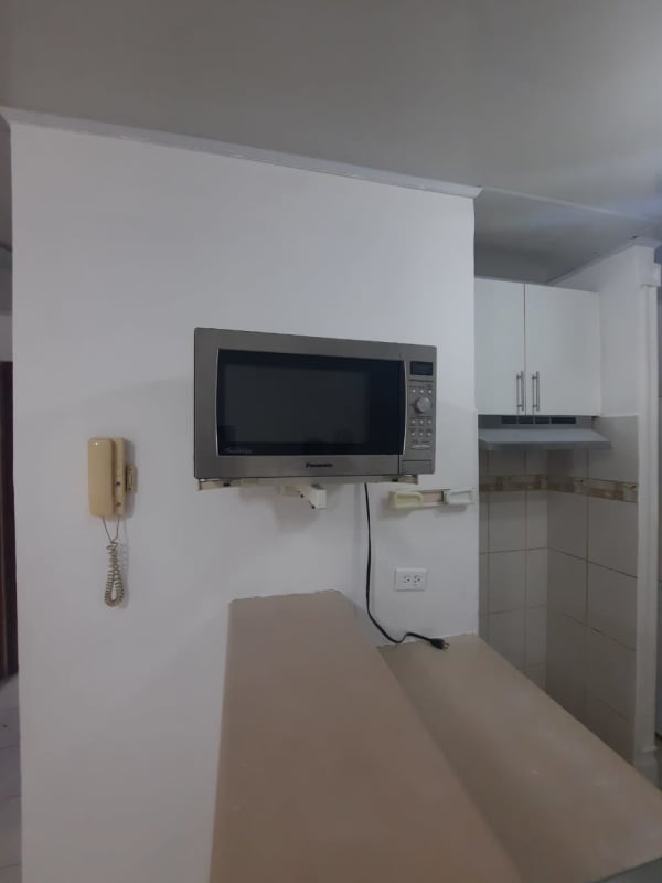 Simple built-in kitchen microwave wall telephone PH Roca Park