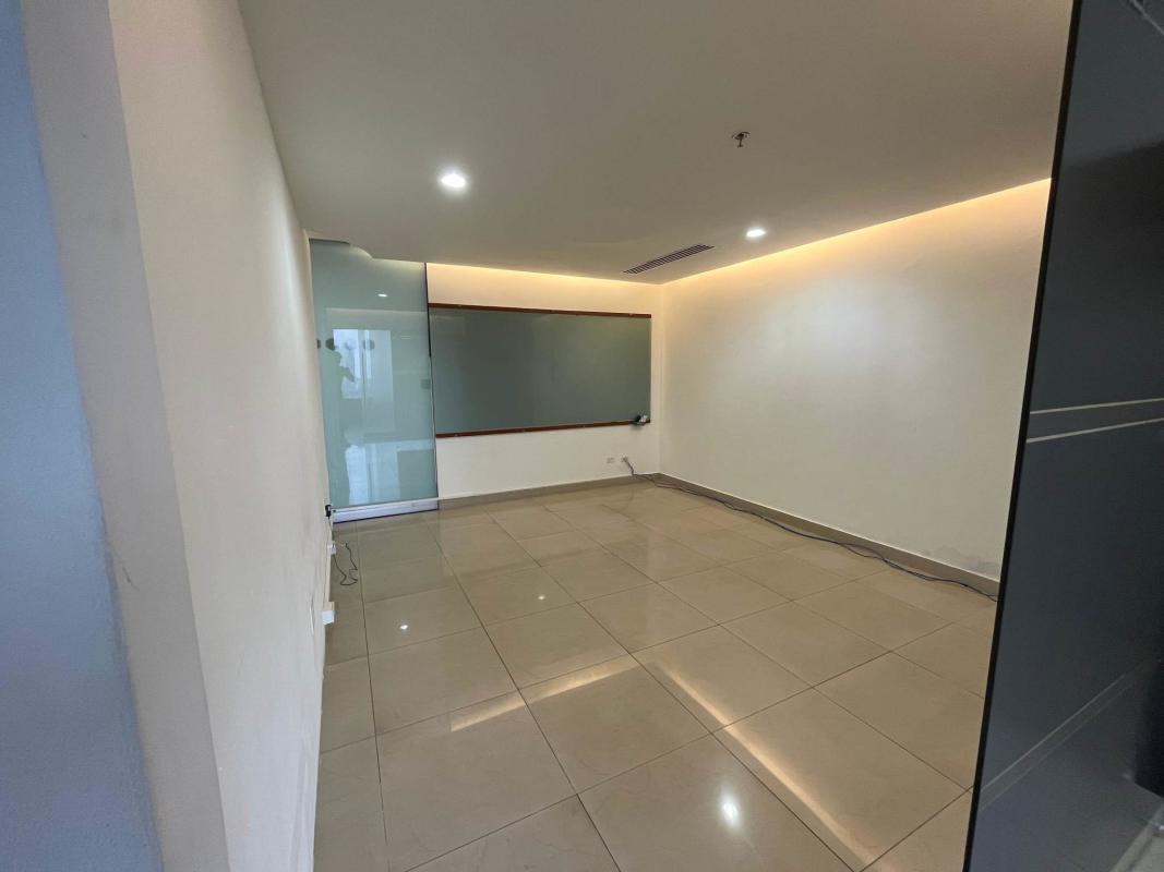 Bright office meeting room with city views in modern office rental Tower Global Bank