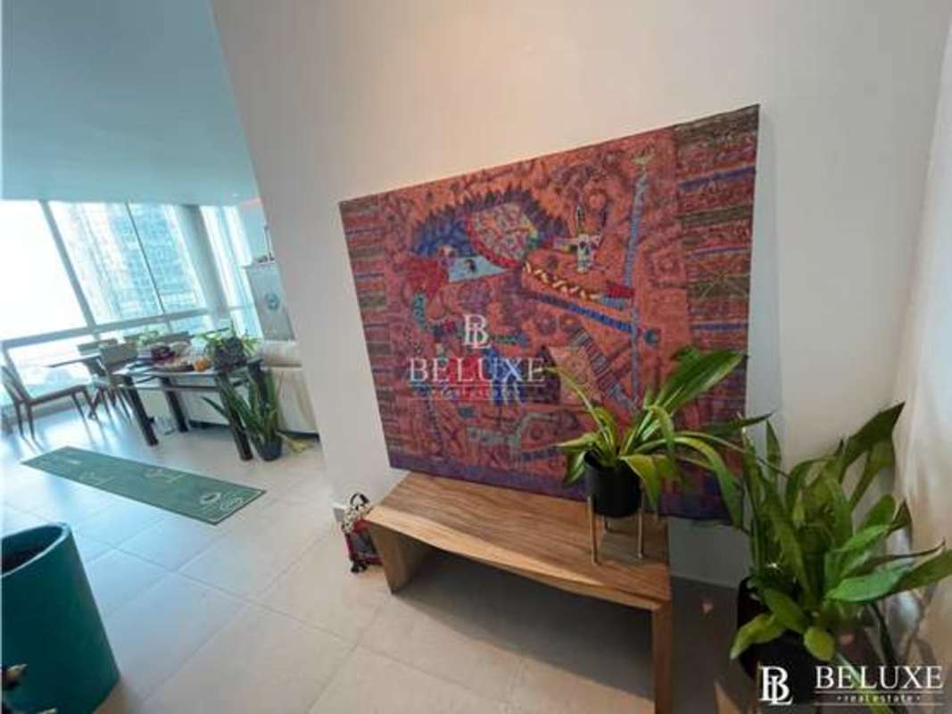 Second bedroom with panoramic windows overlooking city Panama