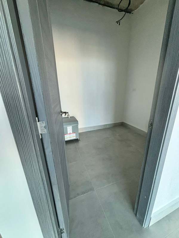 City skyline and waterfront view through office window at PH BOC Balboa Office Center Panama City