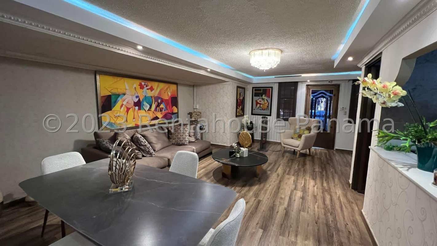 Modern kitchen with cabinetry and granite countertops Condado del Rey Panama