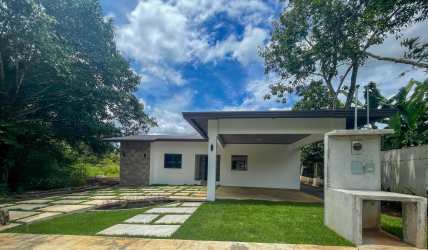 Open living dining room bright modern design in San Pablo David house for sale