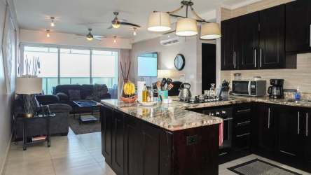 Beachfront infinity pool at PH Ocean Waves Nueva Gorgona Panama