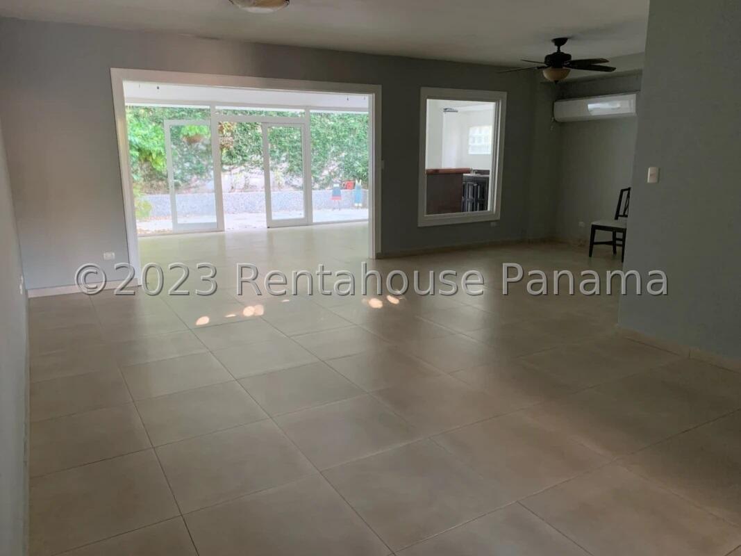 Bedroom with large windows AC ready space at La Alameda Betania house for sale Panama
