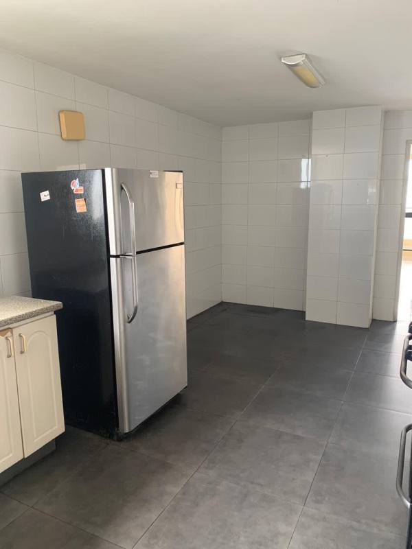 Balcony with glass railing and panoramic skyline view in PH Terrazas de Obarrio Panama City